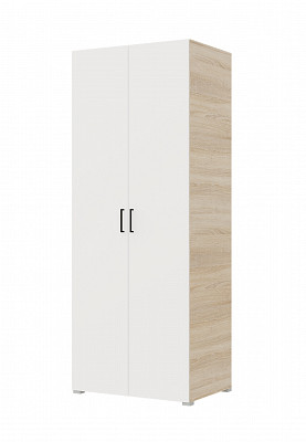 Шкаф 2х дверн. 0,8 "Balance" (Сонома/Белый) /Gnt - 1
