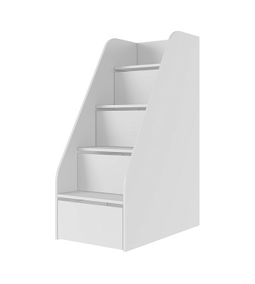 Лестница-комод "Лаворо" (Белый) D_Am - 1