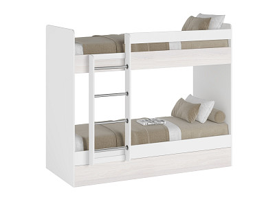 Кровать двухъярусная kids "Лаворо" (Белый/Анкор белый) D - 1
