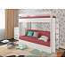 Кровать двухъярусная с диваном "Лаворо" (Белый/Анкор белый/Велюр Shaggy Mauve (AT)) D