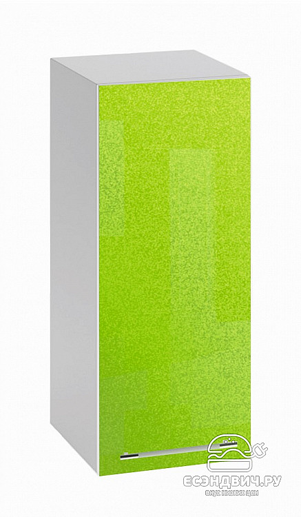 Шкаф 300 "Лакрима" (МДФ металлик) (Зеленый) /DSV/Olv/П300