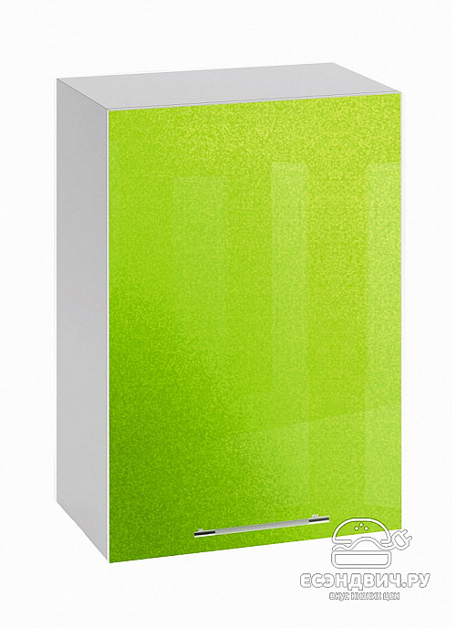 Шкаф 500 "Лакрима" (МДФ металлик) (Зеленый) /DSV/Olv/П500