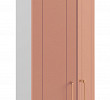 Шкаф высокий торцевой 400 правый "Йорк" (МДФ soft touch) (Персик) /DSV/Kv/ВПТ400R
