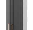 Шкаф высокий торцевой 400 правый "Йорк" (МДФ) (Железо) /DSV/Kv/ВПТ400R