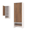 Шкаф 8 настольн./навесн.40х110 grand "Лаворо" (Анкор белый / Дуб аризона) /1738
