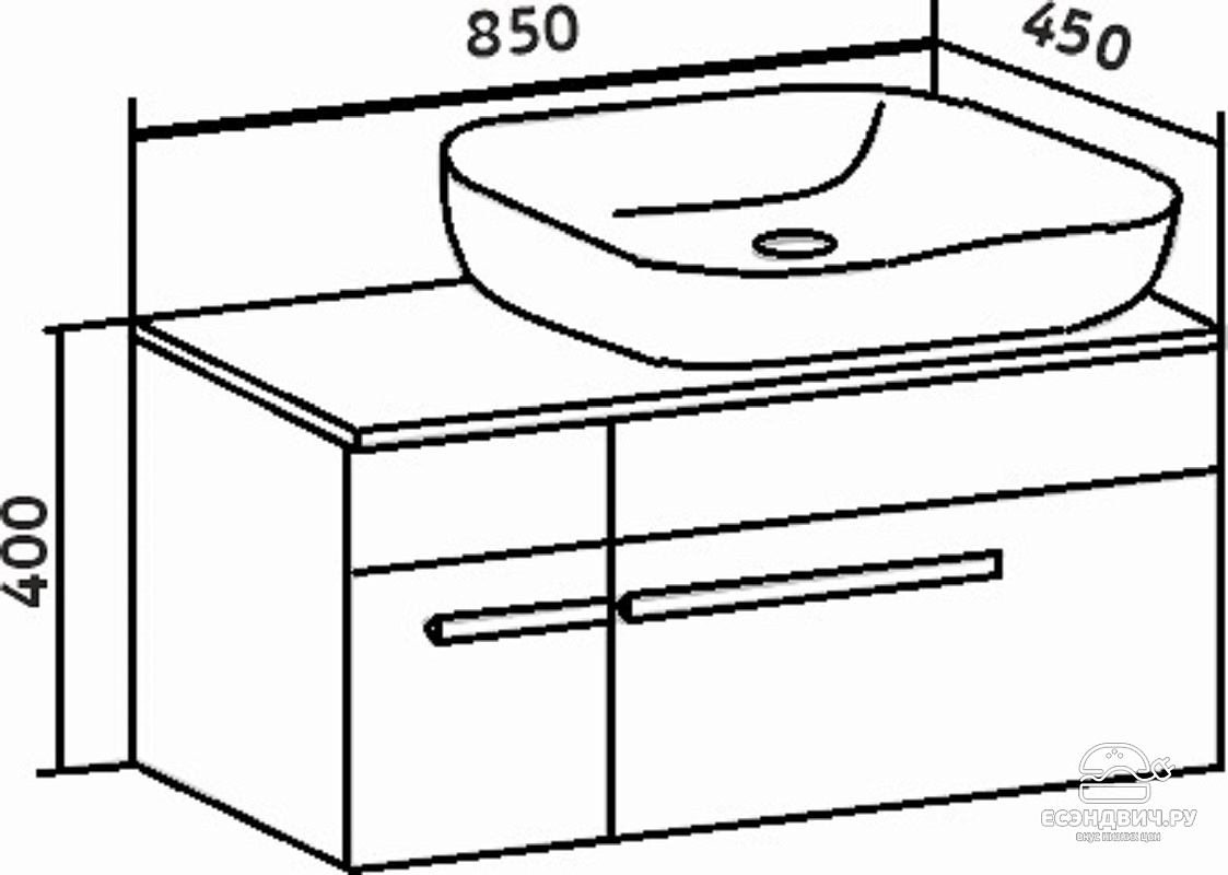 Тумба подвесная для ванной комнаты Runo инструкция по установке