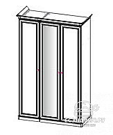 Полки для 1дв.шкафа (3шт.) "Клео" (ЛДСП) (Корень крем ) UgPt