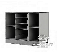 Тумба 1000 4ящ."Чарли" (МДФ) (Белая шагрень) /ИЦSf/ ШНК1000