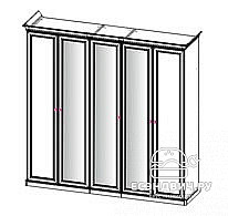 Полки для 2дв.шкафа (3шт.) "Клео" (ЛДСП) (Корень крем) UgPt