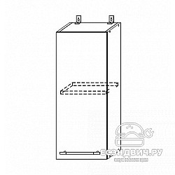 Шкаф 300 "Лорен" (МДФ) (Белый) /DSV/Gr/П300