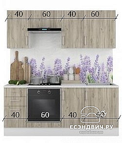 Тумба 40 со столеш."Герда" (Серый Крафт) /Gnt/Ep/М16ст