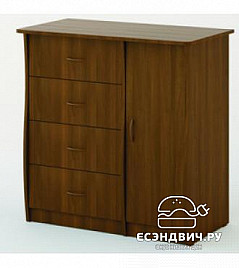 Комод quattro porta "Рики" (Орех) EsandwichKМ-07