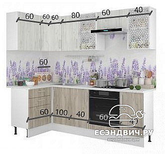 Тумба 60 (2ящ.) без столеш."Герда" (Серый Крафт) /Gnt/Ep/М29