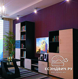 Гостиная 2 "Ральф" (Венге/Бел. дуб) EsandwichГР-01