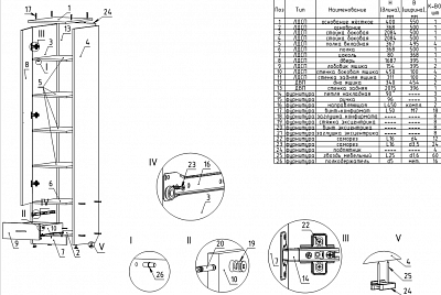 Пенал alto 2 ящика "Ральф" (Венге) EsandwichП-04 - 3