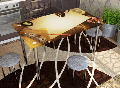 Стол с фотопечатью 1,2 (table 1) "Амели" - 1