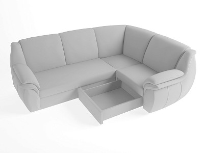 Диван угловой Дакота (Велюр Cortex Plum (AT)/Экокожа Marvel Plum (AT)) - 2