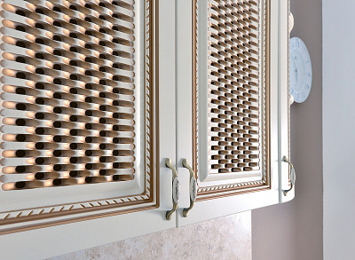 Кухня 3,98 "Лючия" (МДФ) (Крем/Патина) UgSl - 3