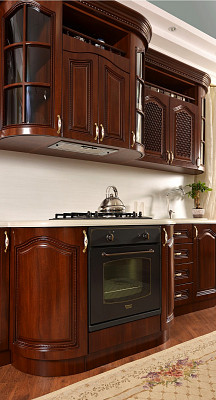 Кухня 3,98 "Лючия" (МДФ) (Орех караваджо/Патина) UgSl - 2