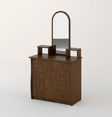 Подставка на комод с зеркалом "Рики" (Орех) EsandwichHКМ-01 - 2