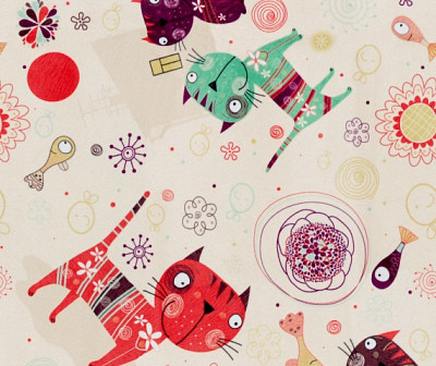 Диван раздвижной Инфинити (левый) (Микровелюр Cats 01 (SM)/Микровелюр Fresh com 46 (SM)) - 4