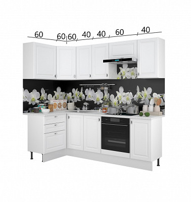 Тумба 100 угловая (универс.) без столеш."Форд" (Белый Софт) /Gnt/Ev/М24 - 4