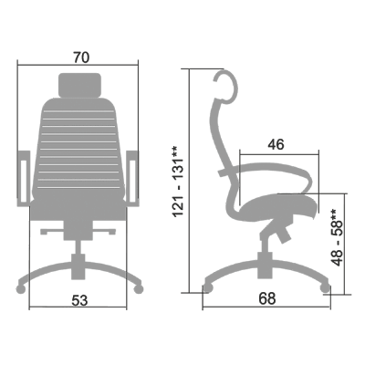 Кресло comfort  plus "Нэо" (Кожа NewLeather Белая/Хром)-Mt/KL-2.02 - 4