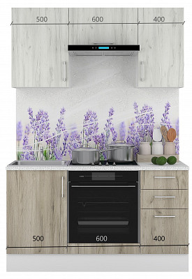 Тумба 60 для духовки без столеш."Герда" (Серый Крафт) /Gnt/Ep/М25 - 4