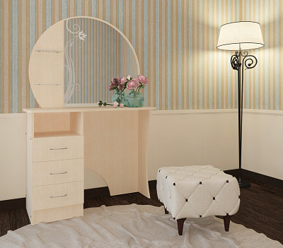 Стол косметический perla "Лаворо" (Белёный дуб) EsandwichАМ - 2