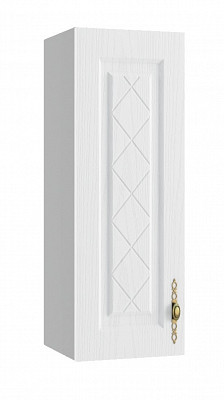 Шкаф высокий 300"Лорен" (МДФ) (Белый) /DSV/Gr/ВП300 - 1
