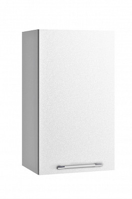 Шкаф 400 "Лакрима" (МДФ металлик) (Белый) /DSV/Olv/П400 - 1