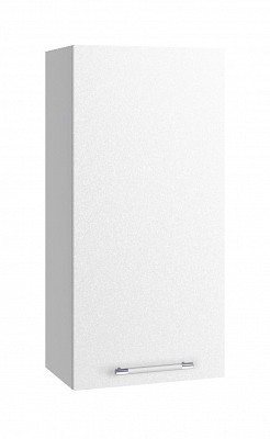 Шкаф высокий 450"Лакрима" (МДФ металлик) (Белый) /DSV/Olv/ВП450 - 1