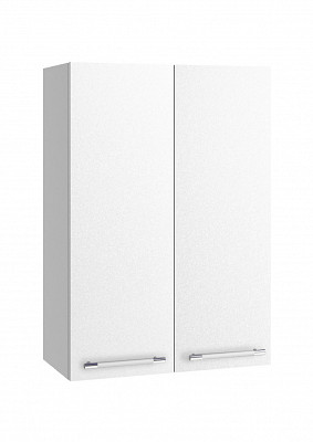 Шкаф высокий 600"Лакрима" (МДФ металлик) (Белый) /DSV/Olv/ВП600 - 1