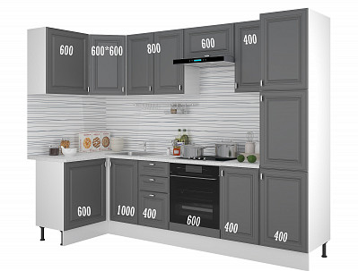 Тумба 80 (3ящ.) без столеш."Форд" (МДФ ) (Графит Софт) /Gnt/Ev/М23 - 4