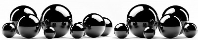Фартук 3000*610/3мм  глянцевый "Primavera" (ПВХ)(Фотопечать Черные шары)-Lk/КМ-34 - 1