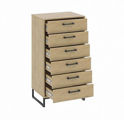 Комод L "Ferro" (Черный/Бунратти)-Tr-Лф - 2