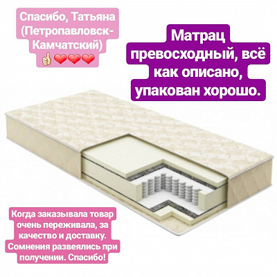 Матрац favorit 92*191*18 "Жаклин" (независ.пружины) ср.жесткости - 3