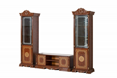 Гостиная "Лозанна" (МДФ) (Орех глянец) Dm/Gr - 2