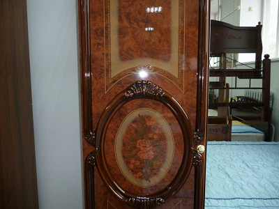 Шкаф 6-ти дв. 2,75 "Виктория" (МДФ) (Орех глянец/Шелкография) Dm/Rz - 2