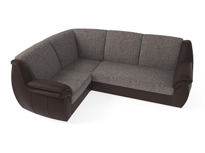 Диван угловой Дакота (Рогожка Savana Latte (AT)/Иск.кожа Teos Dark Brown (AT)/Рогожка Savana Latte (AT) - 4