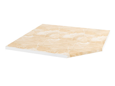 Столешница угловая 850*850 "Йорк" (Мрамор бежевый) /DSV - 1