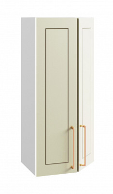 Шкаф высокий торцевой 400 левый "Йорк" (МДФ) (Ваниль) /DSV/Kv/ВПТ400L - 1