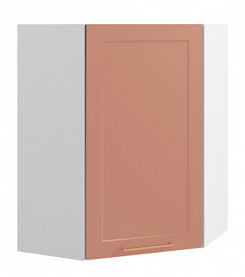 Шкаф высокий угловой 600 "Йорк" (МДФ soft touch) (Персик) /DSV/Kv/ВПУ600 - 1