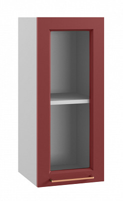 Шкаф 300 "Йорк" (МДФ) (Red/Стекло) /DSV/Kv/ПС300 - 1