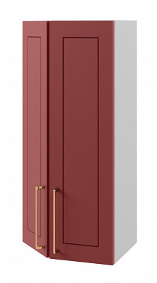 Шкаф высокий торцевой 400 правый "Йорк" (МДФ) (Red) /DSV/Kv/ВПТ400R - 1