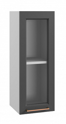 Шкаф высокий 300 "Йорк" (МДФ) (Железо/Стекло) /DSV/Kv/ВПС300 - 1