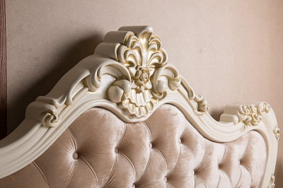 Спальня 6 предм. 3дв./1,6 "Моника" (Бежевый/Золото) (ЛМДФ/Лак/Бархат) /Sk/Mg - 3