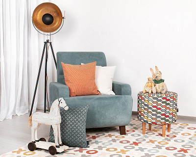 Банкетка круглая "Эмбер" (HISTORY BRIKS/Бук) -Arb/Сп - 2