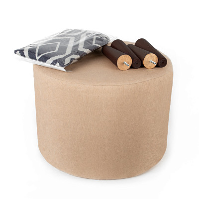 Банкетка круглая "Эмбер" (ELZA ULTIMA/Венге) -Arb/Сп - 3