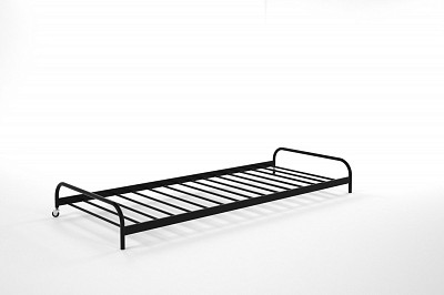 Блок выкатной для кровати 900 "Ларго"(Металл Черная шагрень)-MS/Вкт - 1